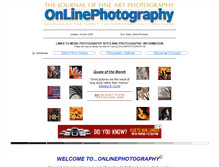 Tablet Screenshot of onlinephotography.com